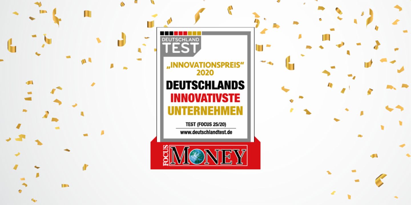 Jedes Jahr zeichnen „Focus“ und „Focus Money“ die innovativsten Unternehmen Deutschlands aus. 2020 wurde EOS Deutschland in der Branche Forderungsmanagement mit dem Innovationspreis ausgezeichnet.